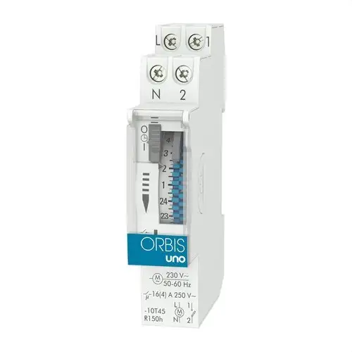 Analog timer switch UNO QRD 230V med referens OB400232 från ORBIS