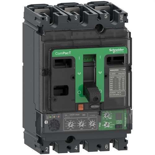 Automatisk strömbrytare ComPacT NSX160N 50kA AC 3P3R 160A Micrologic 4.2 med referens C16N34V160 från SCHNEIDER ELECTRIC