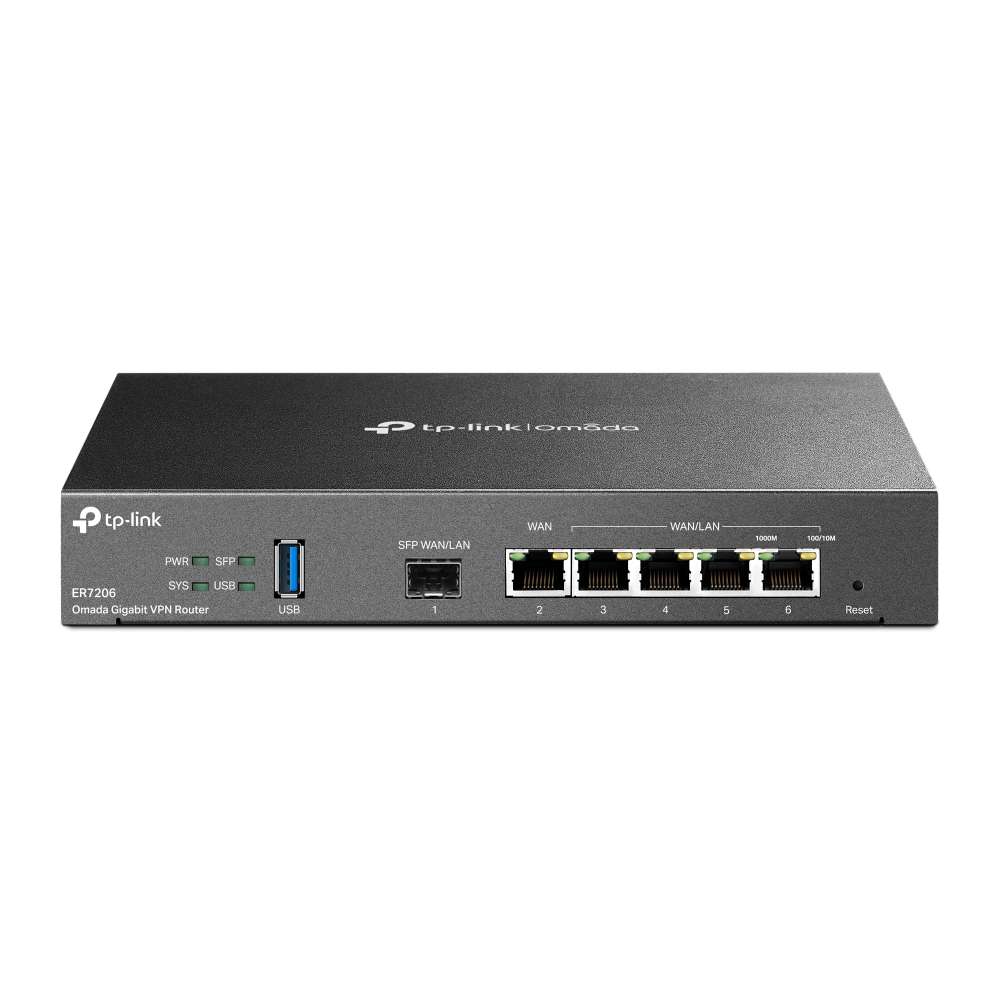 Router VPN Gigabit Omada med referens ER7206 från TP-LINK