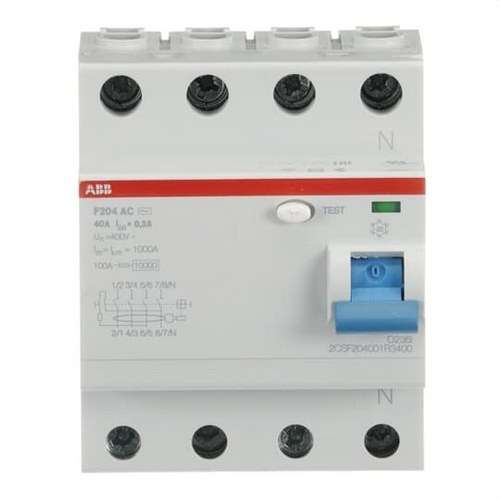 Differential 4P 40A Klass AC 300mA med referens 2CSF204001R3400 från ABB
