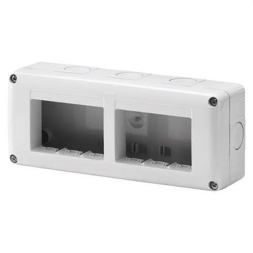 Ytmonterad dosa för mekanismer SYSTEM 6 moduler IP40 med referens GW27005 från GEWISS