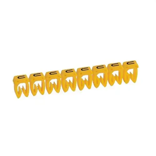 Etikett för kablage CAB 3 - Bokstav U upp till 6mm2 med referens 038380 från LEGRAND