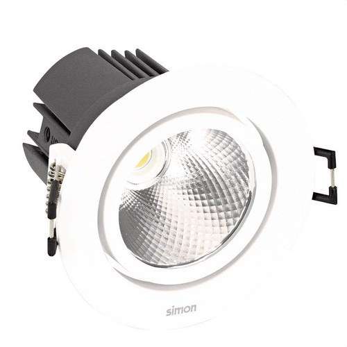 Downlight LED 703.23 Justerbar Rund 4000K SPOT vit med referens 70323030-284 från SIMON