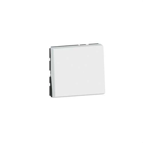 Legrand Mosaic EasyLed strömbrytare 2 moduler 1 väg 10AX 250V vit med referens 077010L från LEGRAND