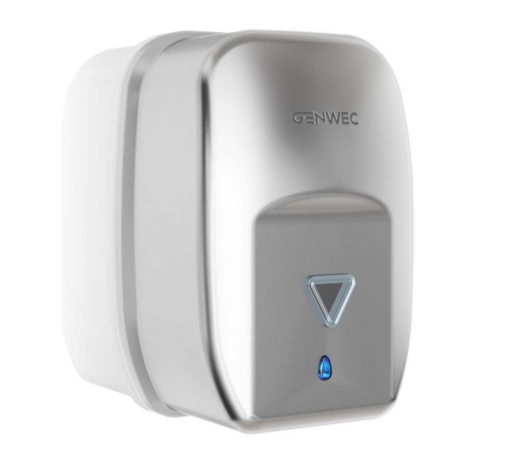 Automatisk väggmonterad tvålautomat 1.200ml satin rostfritt stål med referens GW04 20 04 01 från GENWEC