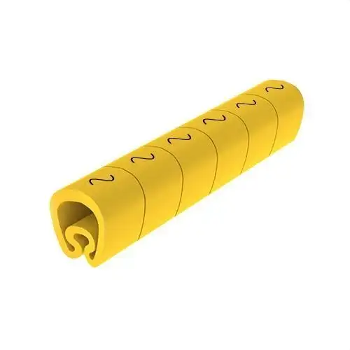Förskurna gula markörer Ø8 PVC plastbelagda med referens 1812-alter från UNEX