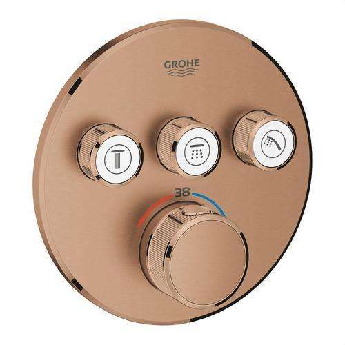 Inbyggd termostat med 3 vred Grohtherm SmartControl - Borstad varm solnedgång med referens 29121DL0 från GROHE