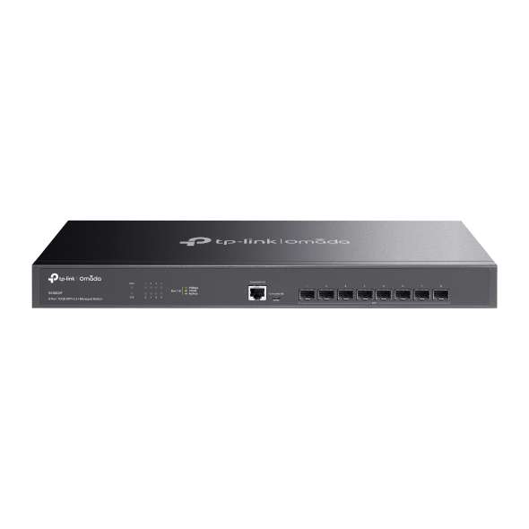 Omada L2+ switch med 8 SFP+-portar till 10G med referens TL-SX3008F från TP-LINK