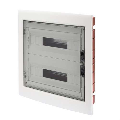 Inbyggd elcentral med rökfärgad dörr 36 moduler (18x2) med referens GW40609 från GEWISS