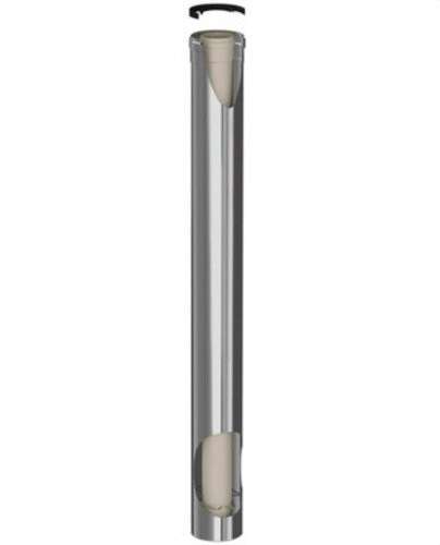Coaxial skorstensrör han-hon diameter 125/200mm 500mm polypropen/rostfritt stål med referens 125200-500MH45 från FIG