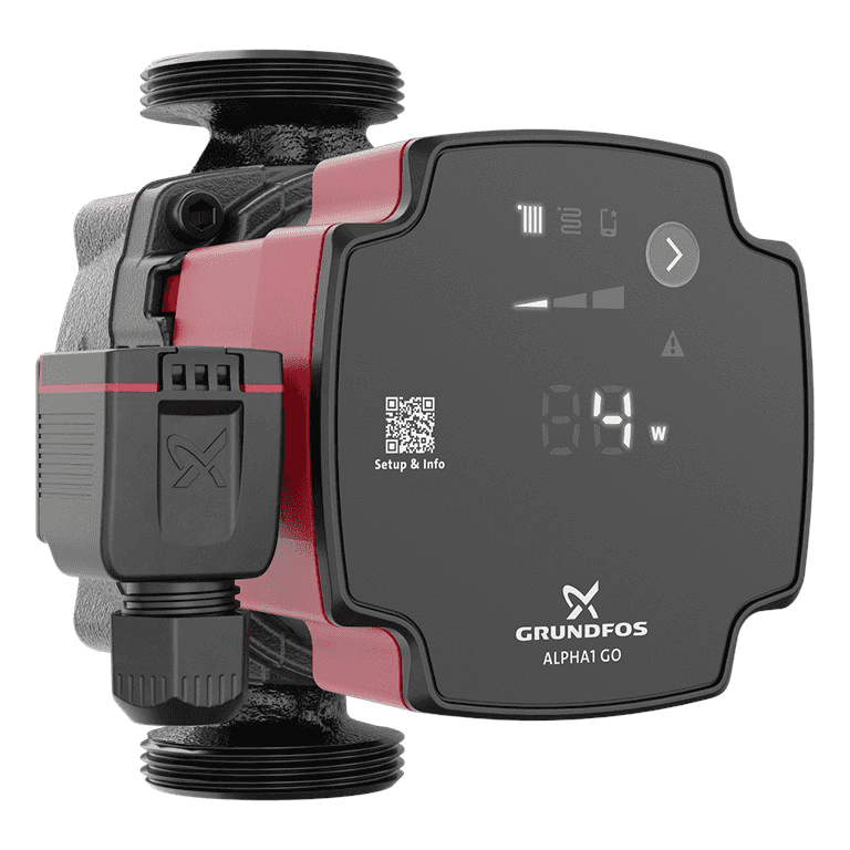 Cirkulationspump Grundfos ALPHA1 GO 25-80 130 med referens 93074180 från GRUNDFOS