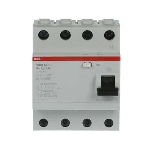 Differential 4P 25A Klass AC 300mA med referens 2CSF204003R3250 från ABB