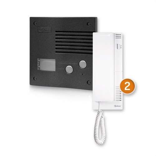 Kit för dörrtelefon för 2 bostäder K-202 grafit med referens 11242024B från GOLMAR