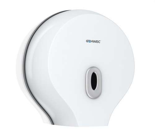 Jumbo toalettpappersdispenser i vit ABS med referens GW03 19 01 00 från GENWEC