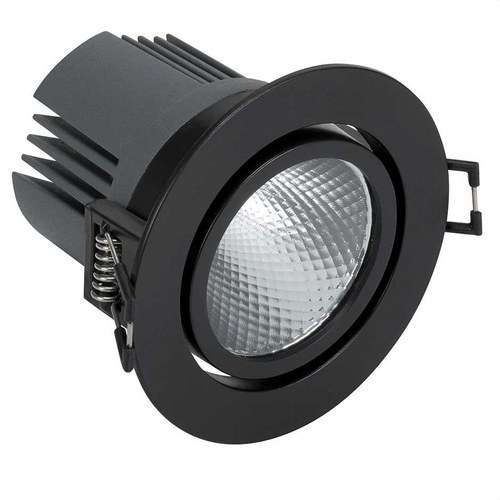 Downlight LED 703.23 Justerbar Rund 2700K SPOT DALI svart med referens 70323338-282 från SIMON
