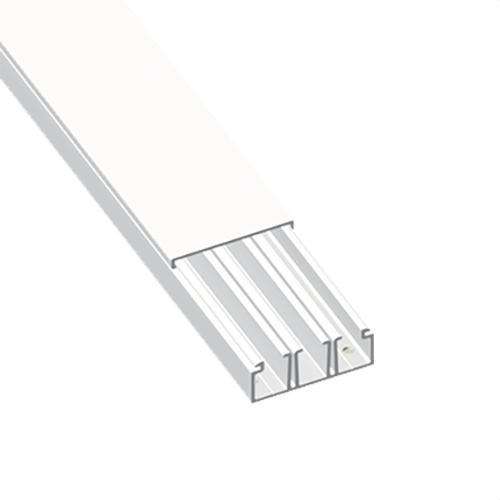 Vit ram med 2 skiljeväggar 20x75mm med referens 78147-2 från UNEX