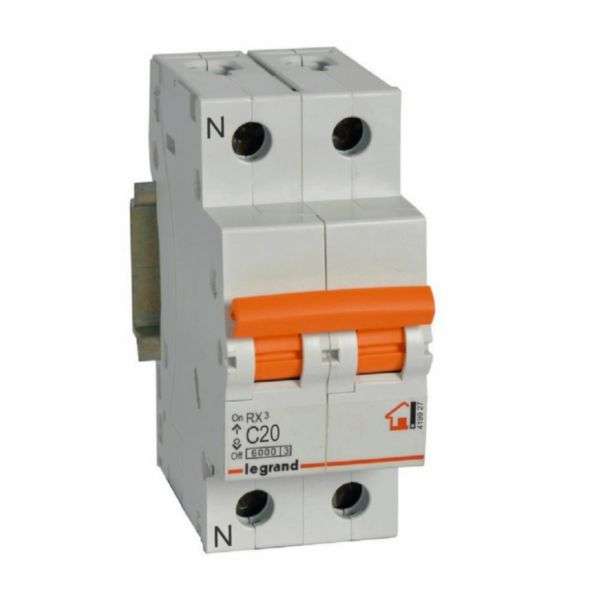 Magnetbrytare RX³ - 1P+N - 230V~ - 20A - C-karakteristik med referens 419927 från LEGRAND