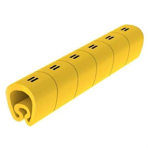 Förskurna gula markörer Ø8 PVC plastbelagda med referens 1812 från UNEX