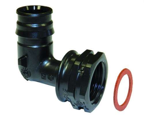 Uponor Q&E vinkel rörmutter PPSU 25-G3/4"SN med referens 1038040 från UPONOR