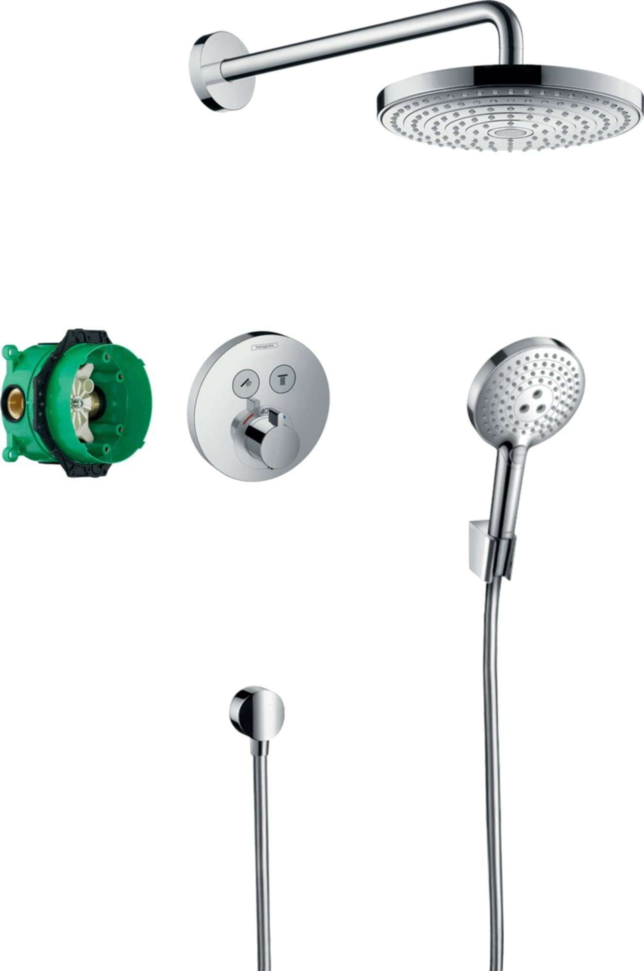 Inbyggt termostatisk duschset Raindance Select S med referens 27297000 från HANSGROHE