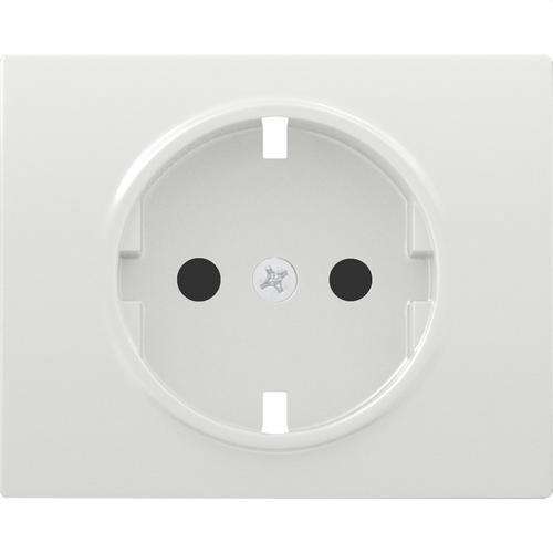 Schuko-uttag med barnskydd vit Iris med referens 18732 från BJC