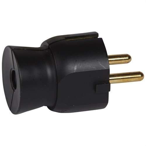 2P+T Stickpropp 16A RAK SVART med referens 050177 från LEGRAND