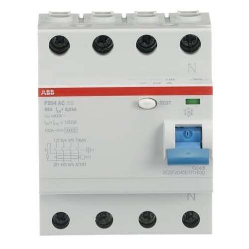 4P Differentiell 63A Klass AC 30mA med referens 2CSF204001R1630 från ABB