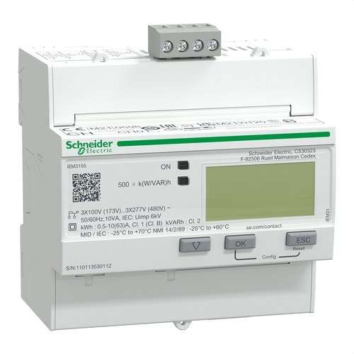 Energimätare iem3155 63 A klass 1 modbus MID med referens A9MEM3155 från SCHNEIDER ELECTRIC