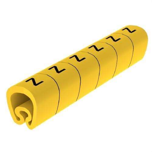 Förskurna gula markörer Ø18 PVC plastbelagda med referens 1813-Z från UNEX