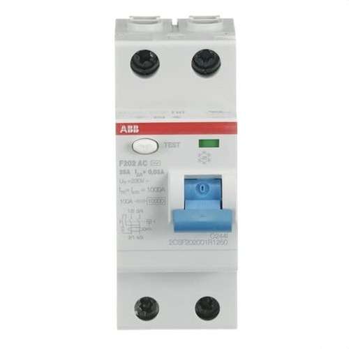 Differential 2P 25A Klass AC 30mA med referens 2CSF202001R1250 från ABB