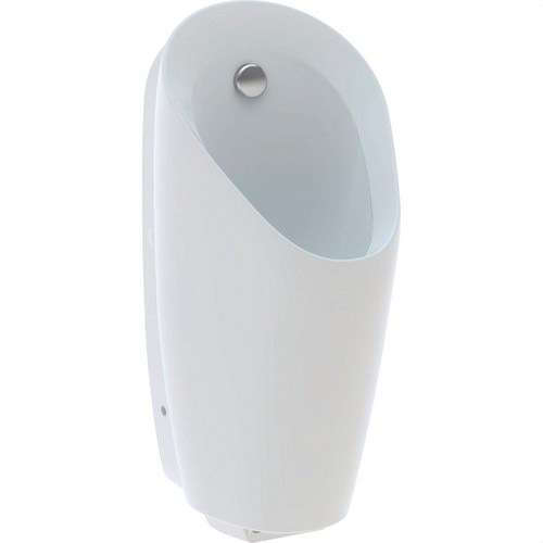 Geberit Preda urinal med integrerat spolningssystem anslutet till nätet med referens 116.072.00.1 från GEBERIT