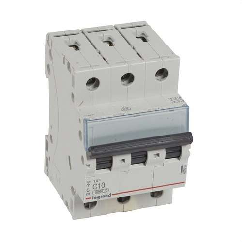 Magnetotermisk TX3 3P 10A Kurva C Kurva C 6kA med referens 403615 från LEGRAND