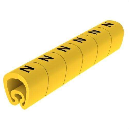 Förskurna gula markörer Ø18 PVC plastbelagda med referens 1813-N från UNEX