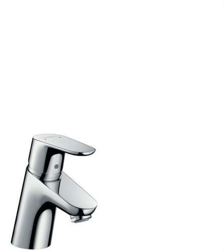 Enkelgreppsblandare för tvättställ Focus 70 utan Push-Open bottenventil krom med referens 31733000 från HANSGROHE
