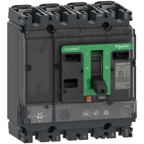 Automatisk brytare ComPacT NSX250N 50kA AC 4P4R 160A Micrologic 2.2 med referens C25N42D160 från SCHNEIDER ELECTRIC