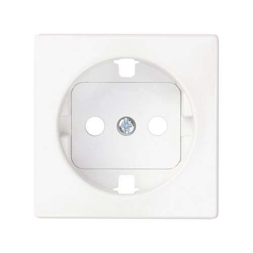Skyddslock med säkerhetsanordning för schuko-uttag bas matt vit Simon 82 Concept med referens 8200041-090 från SIMON