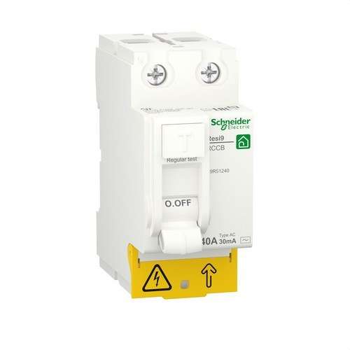 Differential RESI9 2P 40A 30mA Klass AC med referens R9R51240 från SCHNEIDER ELECTRIC