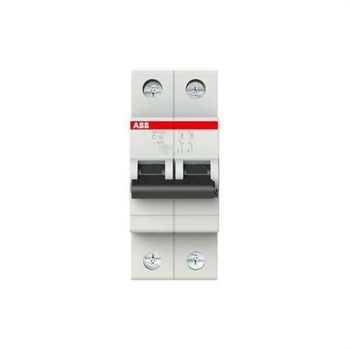 Magnetotermisk SH202-C10 2P 10A Kurva C Kurva C 6kA med referens 2CDS212001R0104 från ABB
