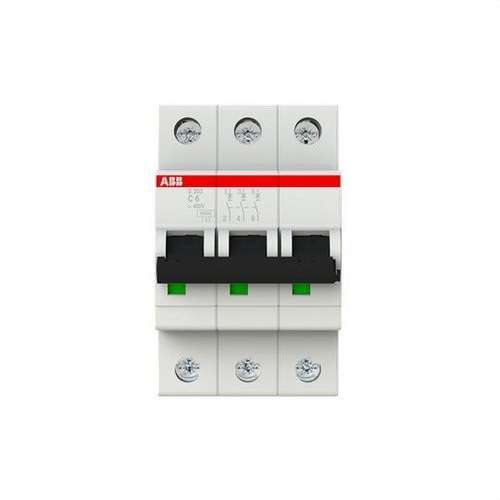 Magnetotermisk S203-C6 3P 6A Kurva C 10kA med referens 2CDS253001R0064 från ABB