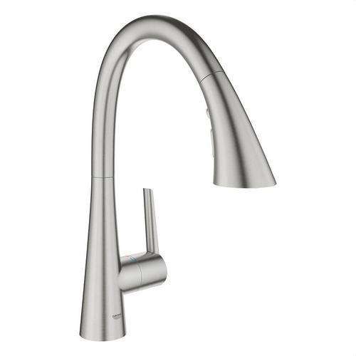 Köksblandare enhands 1/2" Zedra supersteel med referens 32294DC2 från GROHE