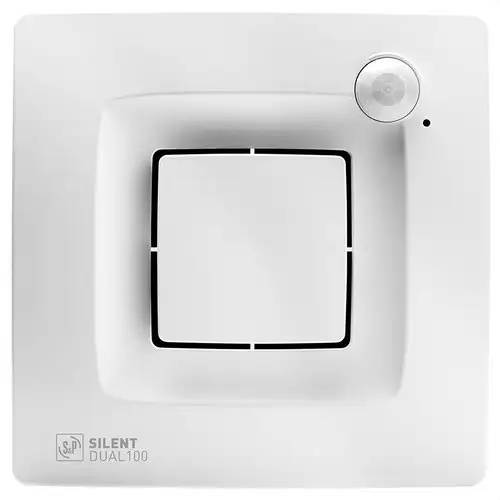 Badrumsfläkt SILENT DUAL 100 (220-240V 50HZ) med referens 5210640600 från SOLER & PALAU