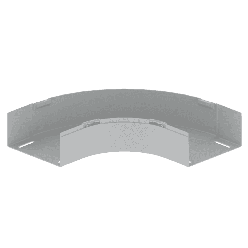 Plan böj 90º grå RAL7035 100x200 mm U23X med referens 66230 från UNEX