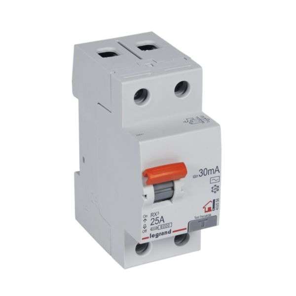 Differential RX³ - 2P - 230V~ - 30mA - 25A - Typ AC med referens 402056 från LEGRAND