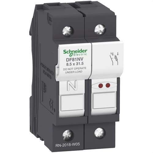 Säkringshållare MED PILOT 1P+N 25A SÄKRING 8,5X31,5 med referens DF81NV från SCHNEIDER ELECTRIC