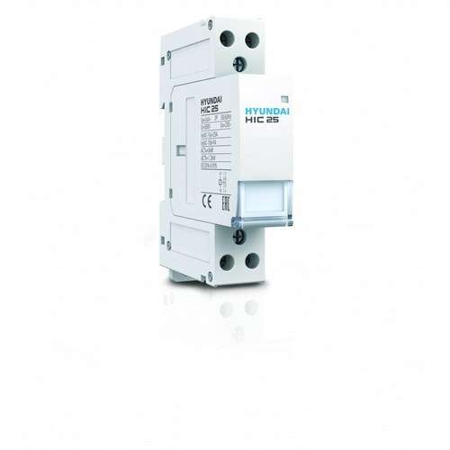 Modulär kontaktor 25A 4NO+0NC 230V AC med referens HIC25-40NSX230 från HYUNDAI
