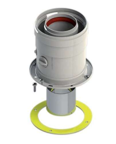 Vertikal koaxial utgång kompatibel med Cointra 60/100 vit aluminium med referens 610CVUP1 från FIG