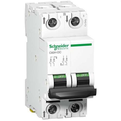 C60H automatsäkring 500V 2P 10A Kurva C med referens A9N61528 från SCHNEIDER ELECTRIC