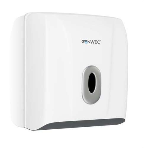 Vit pappershandduksdispenser i ABS med referens GW03 20 01 00 från GENWEC