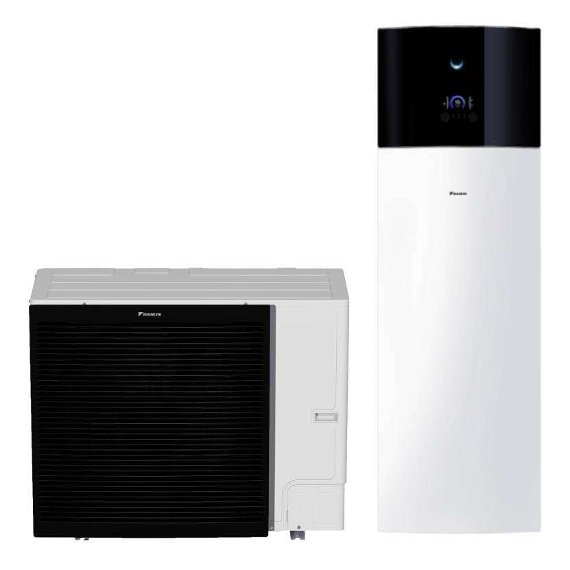 Daikin Altherma 3 Bibloc luft-vattenvärmepump set 16 kW 230 liter med referens EBVX16S23D6VERLA16DV37 från DAIKIN