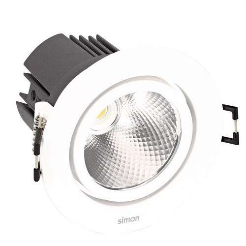 Downlight LED 703.23 Justerbar Rund 3000K SPOT DALI vit med referens 70323330-283 från SIMON